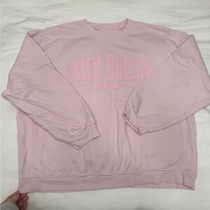 Daily Drills Pink OVERSIZED SPORT CREW